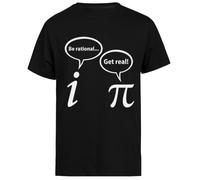 Soyez Rationnel Devenez Réel Imaginaire T-Shirt à Manches Courtes Homme Noir Black Men Tee Short Sleeve T-Shirt