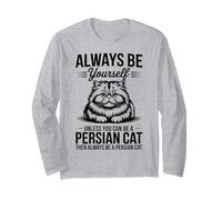 Soyez Un Chat Persan Chat Persan drôle Manche Longue