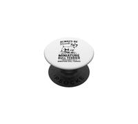 Soyez Un Chien Bull Terrier Miniature Amusant PopSockets PopGrip Adhésif