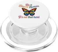 Soyez Un être Humain décent, ce n'est Pas si Difficile, Papillon, fierté LGBTQ PopSockets PopGrip pour MagSafe