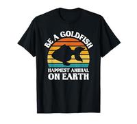 Soyez un poisson rouge, l'animal le plus heureux du monde, style rétro T-Shirt