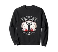 Soyez Vous, Ils ajusteront l'art d'émancipation des Flammes et des étoiles Sweatshirt