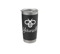 Soyez vous-même drôle, mignon bourdon, adorable abeille Gobelet isotherme en acier inoxydable double paroi