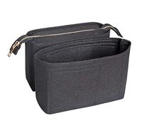 Soyizom Felt Sac Organisateur Insert Bag dans Le Sac pour Sac fourre-Tout avec 2 Packs Fit à Neonoe et Autres seaux Sacs-Noir