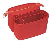 Soyizom Felt Sac Organisateur Insert Bag in Bag pour Sac fourre-Tout avec 2 Packs Fit à Neonoe et Autres Bucket Bags-Red
