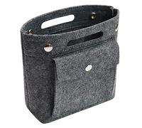 Soyizom Mini Organizer Sacs en Feutre Poches à l'intérieur des Poches Sac à provisions Sac à Main Organizer Insert pour NeoNoe Noe BB Speedy, Gris foncé