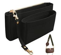 Soyizom Organiseur de sac à main s'adapte parfaitement à plusieurs pochettes, accessoires, sacs, 2 paquets en un seul lot d'inserts de sac fourre-tout, pochette de rangement à l'intérieur pour ajouter