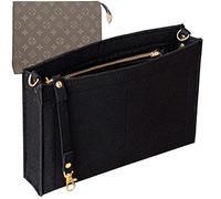 Soyizom Trousse de toilette 19 26 Sac Organiseur Insert pour Organiseur de Cosmétiques, Porte-monnaie en Feutre Organiseur Insert pour Femme Sac à Main Tote Doublure Organiseur de Sac (Petit-19, Noir)