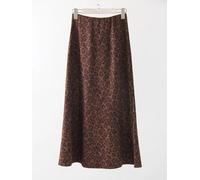 SOYNIA Mini Jupe Courte Sexy Jupe Imprimé Léopard Longue Femmes Vintage Une Ligne Marron Jupes pour Femmes Chaud Léopard Jupes M Darkcoffee