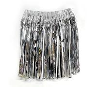 SOYNIA Mini Jupe Courte Sexy Mini Jupes Chics pour Les Femmes À La Mode Jupe À Franges Danse Orientale Hip Hop Écharpe Wrap Jupe À Franges Taille Unique Argent