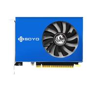 SOYO Geforce GT 730 Carte graphique 4 Go DDR3 64 bits 4 x HDMI 2.0B Quad moniteurs multi-écrans, PCI Express X8 2.0 GPU de refroidissement à ventilateur unique pour mur vidéo, fusion de projection
