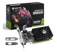 SOYO Geforce GT740 Carte graphique à profil bas, 4 Go DDR3 128 bits avec HDMI, VGA, DVI, PCI Express x16 3.0, ventilateur unique