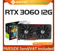 SOYO New Gaming Graphics Cards NVIDIA GeForce RTX 3060 12GB GDDR6 192 Bit Desktop GPU Video Card Computer components RTX 3060 12GB