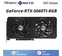 SOYO NVIDIA GeForce RTX 5060TI 8GB Graphics Card GDDR7 128bit High-performance Gaming Graphics Card PCI-E 4.0 x16 rtx5060ti GPU RTX5060TI 8GB BLACK