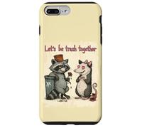 Soyons des ordures Ensemble Un Couple de Raton Laveur drôle Coque pour iPhone 7 Plus/8 Plus