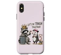Soyons des poubelles Ensemble Le Raton Laveur Possum Animal Coque pour iPhone X/XS