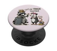 Soyons des poubelles Ensemble Le Raton Laveur Possum Animal PopSockets PopGrip Adhésif