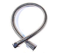 Soytich 50cm Tuyau de Douche Argenté Facile à Nettoyer 1/2"x 1/2" avec Cône