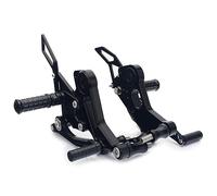 SOYTZBMK Moto Repose-Pieds Ensembles Arrière Repose-Pieds Repose-Pieds Pédales De Commandes Reculées Réglables pour Ducati Monster 696 796 1100 S/Evo 2010 2011 2012 2013 2014