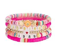 Soyusunny Genshin Impact Bracelet avec 7 bracelets lumineux Anime Accessoires, one size, Acrylique, Lumineux