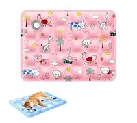 SOYUZERISH Tapis Rafraichissant Chien Chat, Tapis Auto-Rafraîchissant Animaux, Coussin Rafraîchissant Imperméable Pliable, Facile à Nettoyer, pour Chiens et Chats en été Chaud (E)
