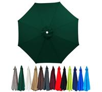 SOYUZERISH Toile De Rechange pour Parasol De 2m/2.3m/2.5m/2.7m/3m 6/8 Baleines, Auvent De Rechange pour Parasol D'extérieur, Polyester Anti UV 50+, Résistant À La Décoloration