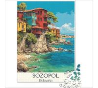 Sozopol Ancient Apollonia Puzzle 1000 pièces | Jeu éducatif familial d'analyse et de logique cadeau pour les femmes 38x26cm