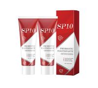 SP-10 Probiotic Whitening Dentifrice Blanchissant pour une Haleine Fraîche et une Haleine Fraîche, Teeth Whitening Foam Toothpaste, Retirez la Plaque et Protégez la Santé des Gencives, 2Pack