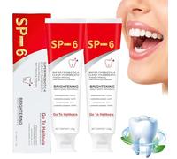 SP-6 Dentifrice Blanchissant, 2x 120g Blanchiment Dentaire Professionnel Dentifrice Probiotique, Dentifrice Blanchiment Des Dents Une Élimination Des Taches et Une Haleine Fraîche