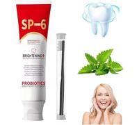 Sp-6 Probiotics Bright White Toothpaste - Super Probiotic-6 Ultra Whitening Toothpaste, Deep Cleaning Care Toothpastes, Stain Remover for Teeth, Fresh Breath (1)