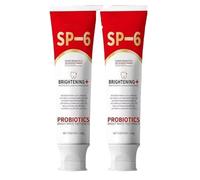 Sp-6 Probiotics Brightening Toothpaste, Probiotics Sp-6 Toothpaste, Ultra Whitening Toothpastes Sp6, Freshen Breath, Deep Cleaning Oral Care Toothpastes 120g (2)