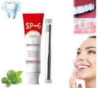 Sp-6 Ultra Whitening Toothpaste,Sp 6 Toothpaste,Super Probiotic-6 Toothpaste,SP-6 Probiotics Whitening Toothpaste,Probiotic Brightening Toothpaste,Deep Cleansing for Coffee Stain,Tea Stain (1 Pcs)