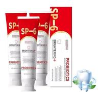 SP-6 Whitening Toothpaste, SP 6 Ultra Whitening Tooth Paste, TeethWhitening & 6 Probiotics for Oral Health, Fluoride-Free, Protects Enamel, Freshen Breath, 120g (3)