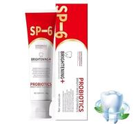 SP-6 Whitening Toothpaste, SP 6 Ultra Whitening Tooth Paste, TeethWhitening & 6 Probiotics for Oral Health, Fluoride-Free, Protects Enamel, Freshen Breath, 120g (1)