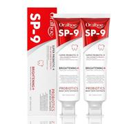 Sp-9 Sp-9 Lot de 2 pâtes à dents blanchissantes Sp-9 Probiotic Toothpaste, 120 g, Probiotics Bright White, Teeth Whitening, Deep Cleaning Care