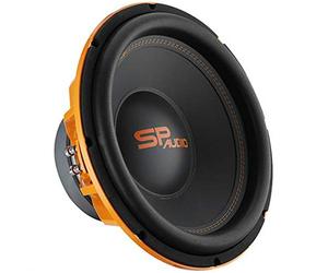 SP Audio 1 SP-15C Caisson de Basses 38,00 cm 380 mm 15" diamètre Double Bobine dvc 2 + 2 ohms 500 Watt rms 1000 Watt Max spl Coffre Voiture, 1 pièce