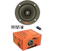 SP Audio 1 SP-TW07 SPTW07 Super Tweeter 8,5 cm 85 mm de diamètre 100 Watts rms et 200 Watts Max impédance 4 ohms sensibilité 112,3 DB Aimant néodyme, 1 pièce + condensateur et 3 Stickers Cadeau