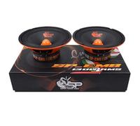 SP Audio 2 SP-EM8 Haut-parleurs midrange 20 cm 200 mm 8" de diamètre, 130 W RMS, 260 W Max, impédance 4 ohms, sensibilité 97 DB, pour portières de Voiture, Paire