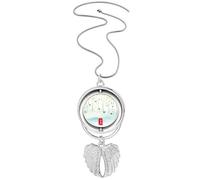 sp begins twenty four solar term pendentif ailes d'ange rotation collier bijoux