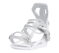 SP Bindings Fixation de snowboard Base White | Taille L | Couleur : blanc | Système Fastec breveté | Hybrid avec entrée rapide + sangle | Performance + Confort | Pour homme et femme