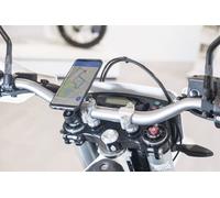 Pack SP-CONNECT Moto Bundle fixé sur guidon Samsung S9