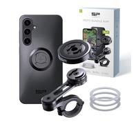 SP CONNECT Kit moto avec module anti-vibration | SPC+ | Compatible avec Samsung S24 FE | Support de téléphone portable pour moto, cyclomoteur | Support gadget pour GPS
