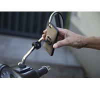 SP-CONNECT Moto Bundle fixé sur le miroir Samsung S9/S8