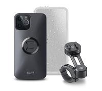 Pack complet SP-CONNECT Moto Bundle fixé sur guidon iPhone 12 Pro Max