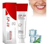 Sp10 Probiotic Toothpaste,2025 New Sp-10 Ultra Whitening Toothpaste,Deep Cleaning Probiotics Bright White Natural Formula Toothpastes,Fresh Breath Oral Care Toothpaste,Removes Stains (1)