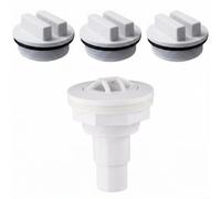 SP1022C Kit de 4 connecteurs de ligne de retour et couvercles d'étanchéité pour piscine creusée Hayward SP1026D Protection contre le gel Blanc