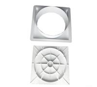 SP1091LX Lot de 2 colliers d'extension et capuchon supérieur pour écumoire Hayward Medium - Plastique ABS - 25 x 21,5 cm - Blanc