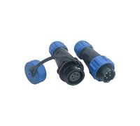 SP13 Series Connector Waterproof 5 pin in Line Male Plug & Female Socket Straight with Waterproof Cover