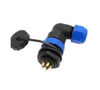 SP20 90 degree elbow waterproof connector 2pin 3/4/5/6/7/8/9/10/12/14Pin IP68 Industrial power angle connectors NWPNLXEA(3 pin)