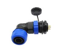 SP20 corrugated pipe IP68 waterproof connector 2/3/4/5/6/7/9/10/12/14Pin angle connectors 90 degree elbow socket NWPNLXEA(14 pin)